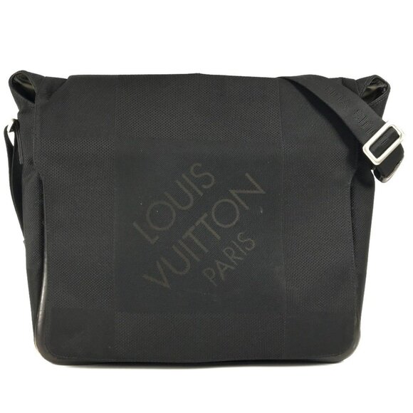 LOUIS VUITTON Black Damier Shoulder Bag - Picture 1 of 16